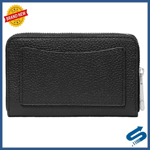 Compact Zip-Around Leather Wallet with Multiple Card Slots - Picture 6 of 6